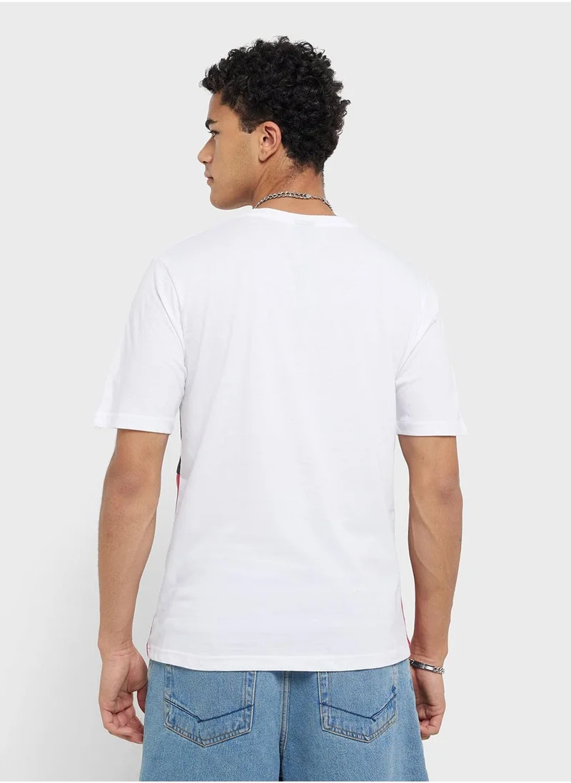 سفنتي فايف تيشيرت بياقة دائرية